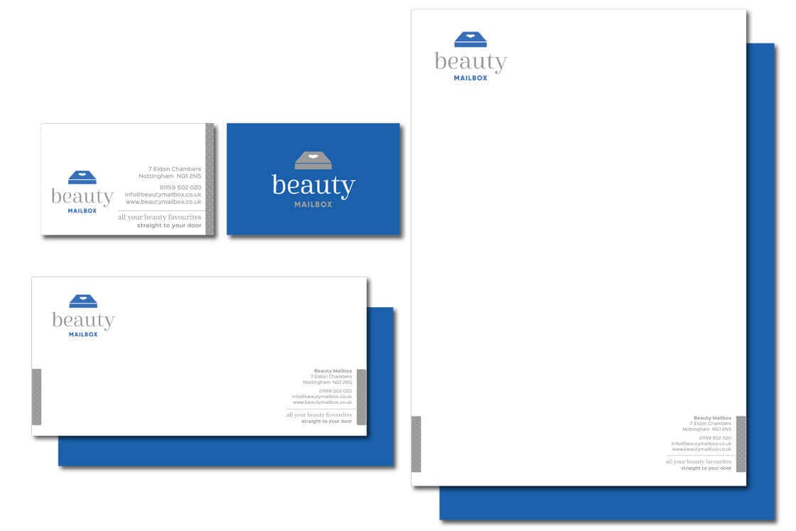 Beauty Mailbox corporate stationery