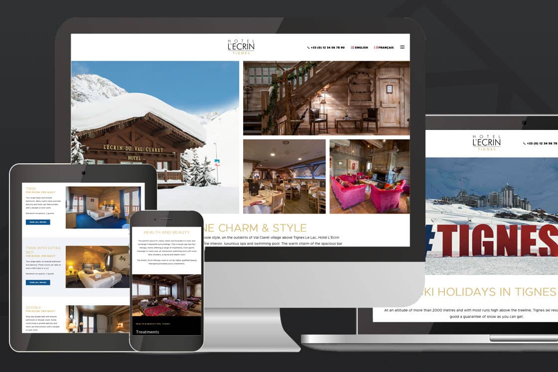 Hotel Website Design for Hotel L'Ecrin